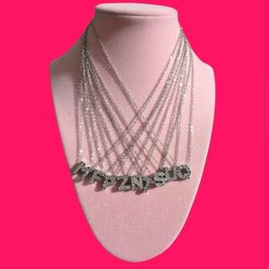Silver Letter Necklace